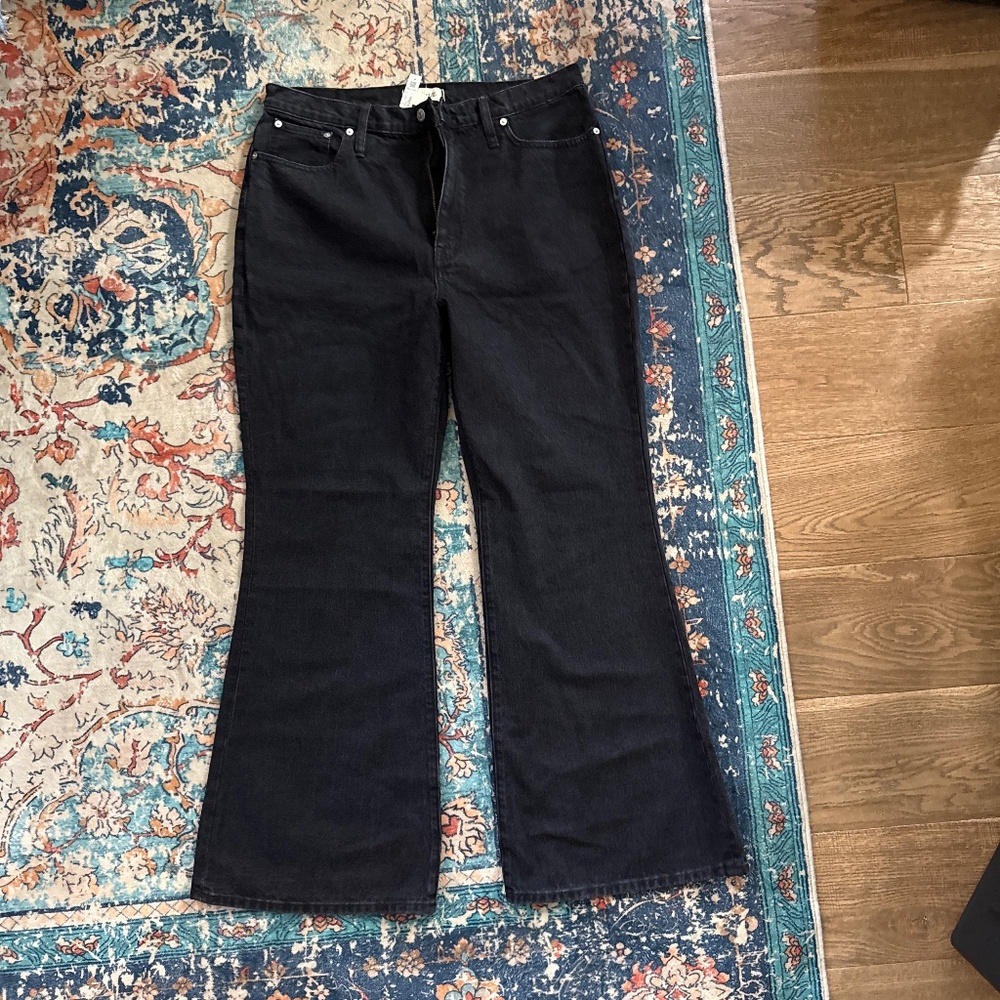 Dwell baggy flare jeans very little stretch